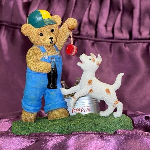 Cheerful Life of Coke Coca-Cola Memories to Cherish Bear Dog YoYo Coca Cola Ice - Picture 2 of 10